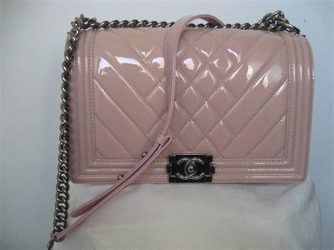 chanel pink patent bag 2015|Chanel Patent Medium Boy Bag .